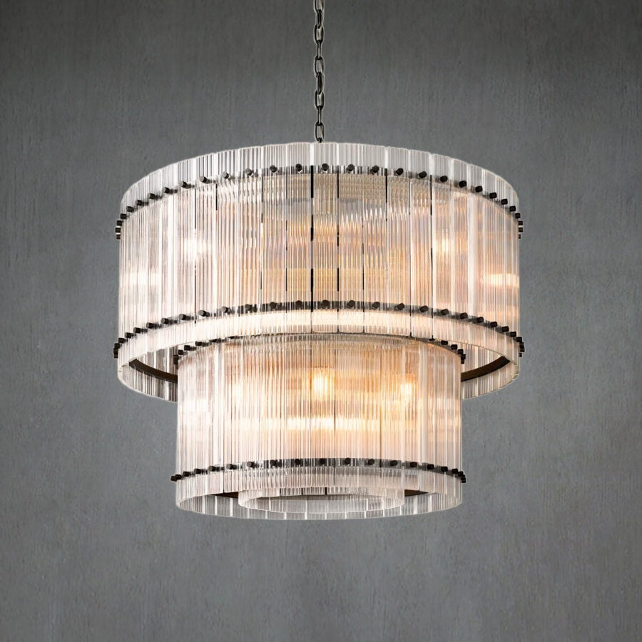 Lux Marcus 2-Tier Round Chandelier 37″