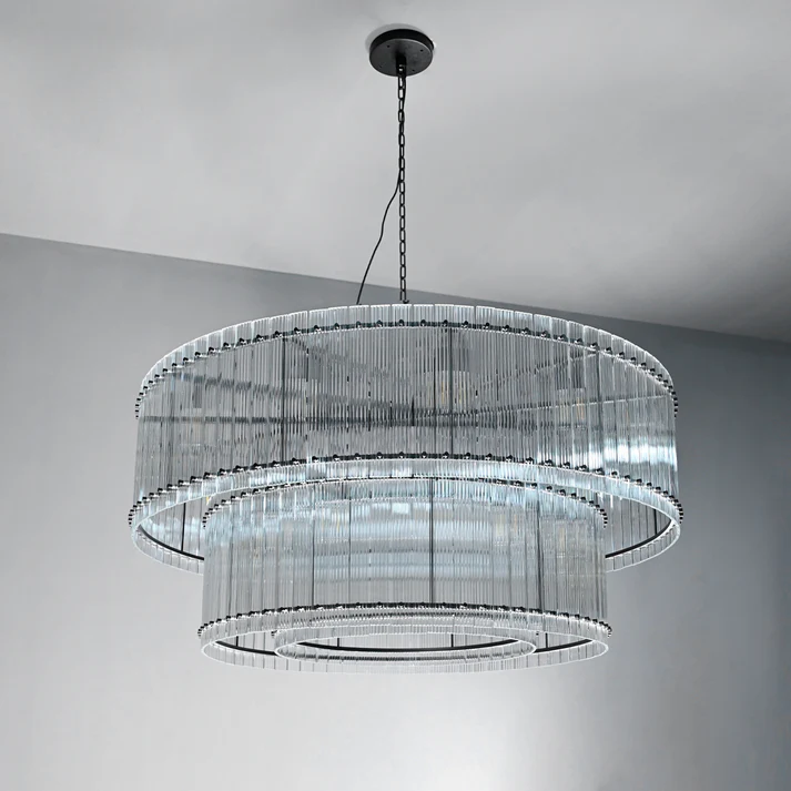 Lux Marcus 2-Tier Round Chandelier 37″