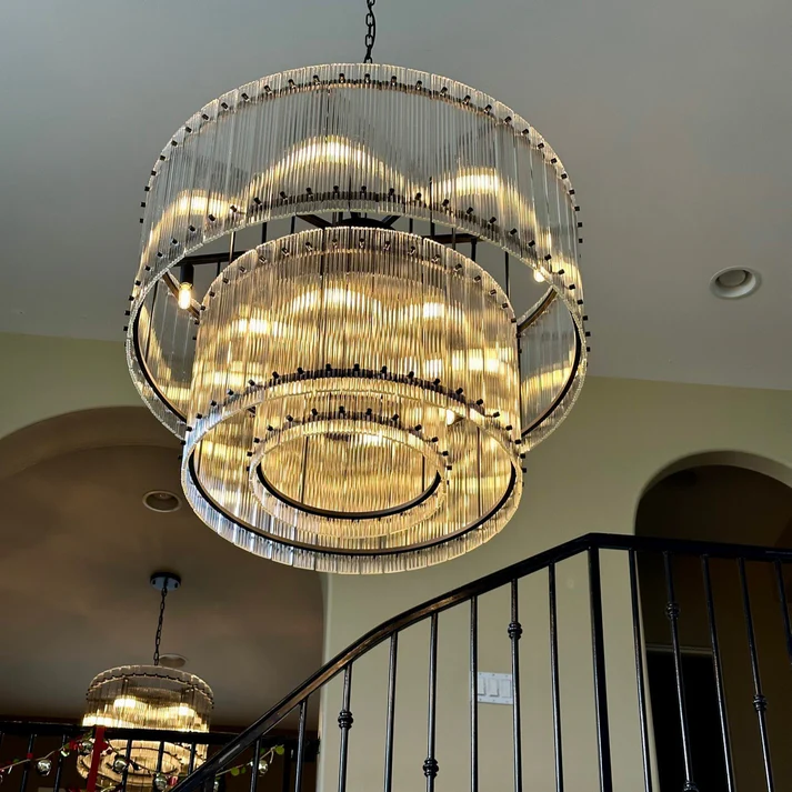 Lux Marcus 2-Tier Round Chandelier 22″