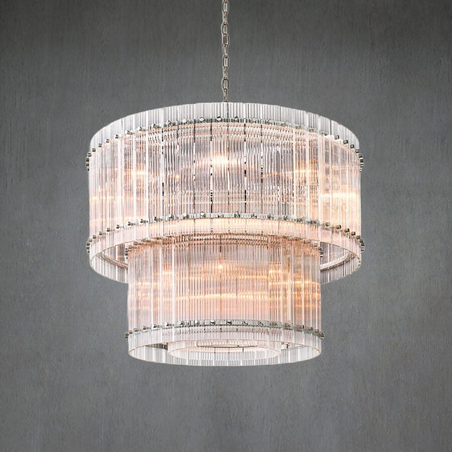 Lux Marcus 2-Tier Round Chandelier 37″