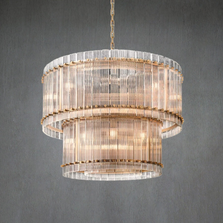 Lux Marcus 2-Tier Round Chandelier 37″