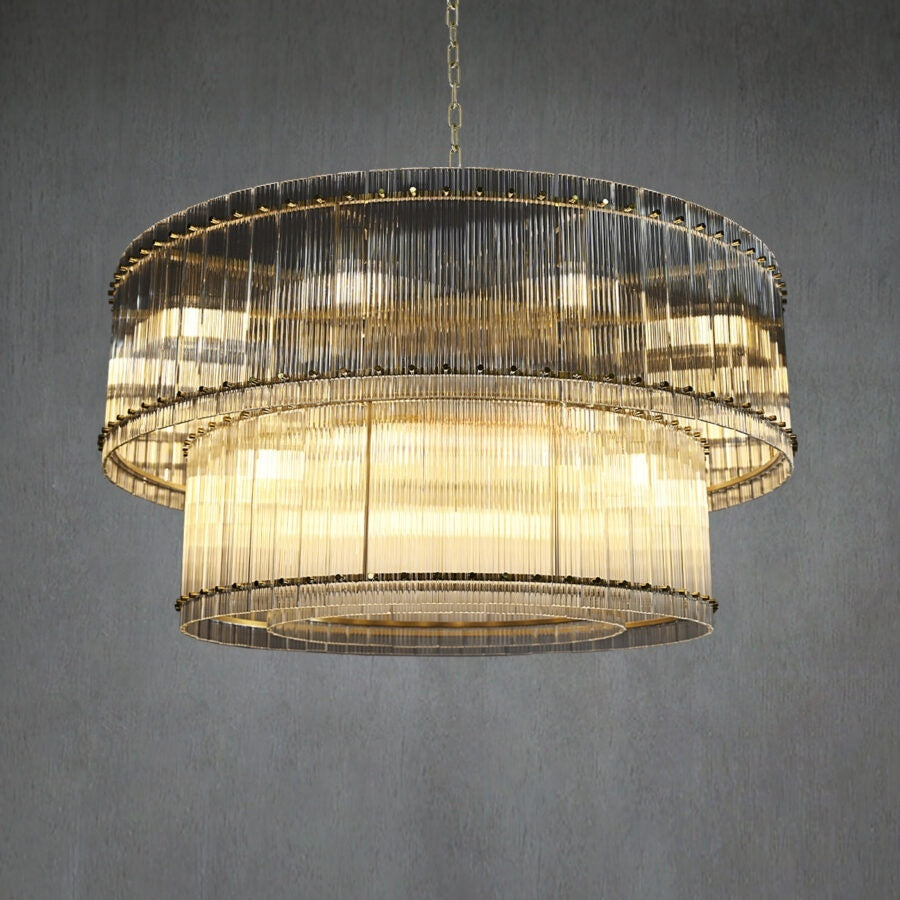Lux Marcus 2-Tier Round Chandelier 48″