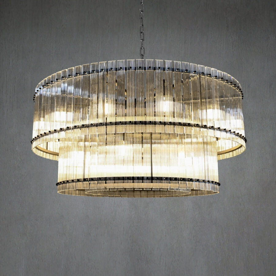 Lux Marcus 2-Tier Round Chandelier 48″