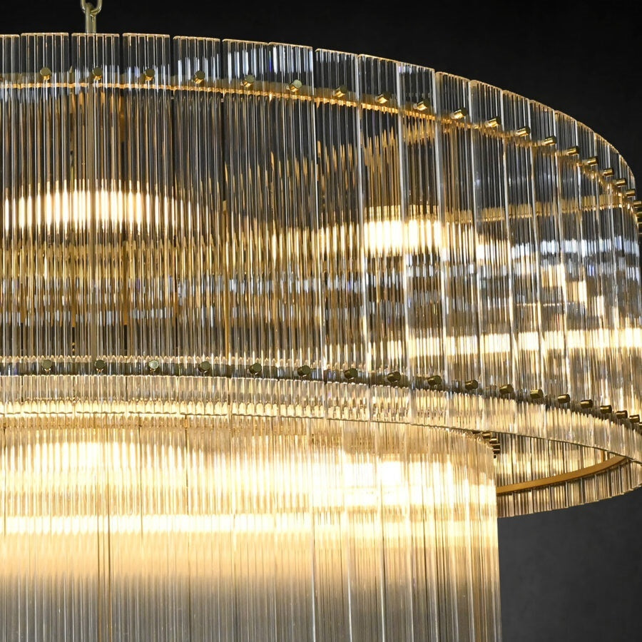 Lux Marcus 2-Tier Round Chandelier 60″