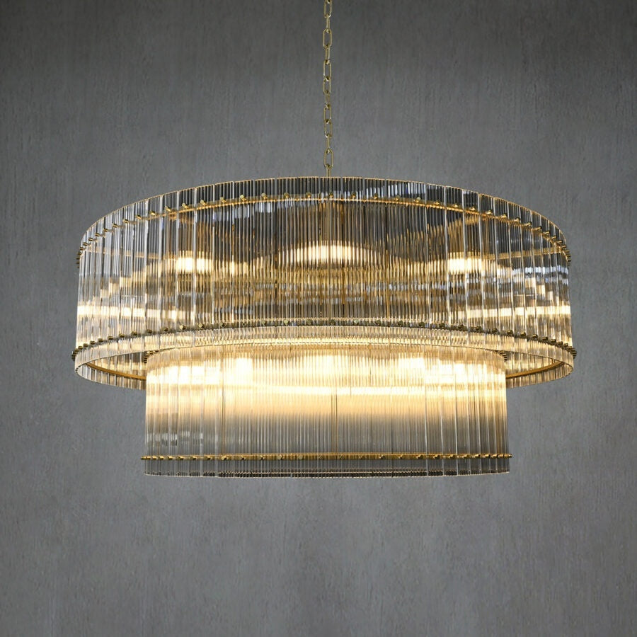 Lux Marcus 2-Tier Round Chandelier 60″
