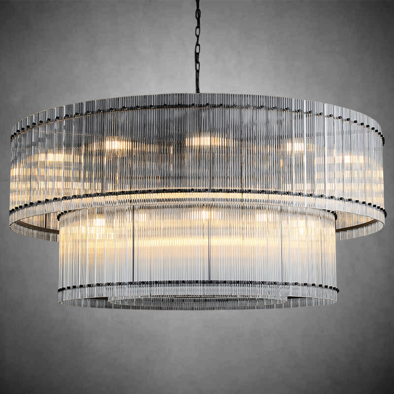Lux Marcus 2-Tier Round Chandelier 60″