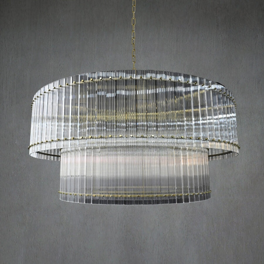 Lux Marcus 2-Tier Round Chandelier 60″