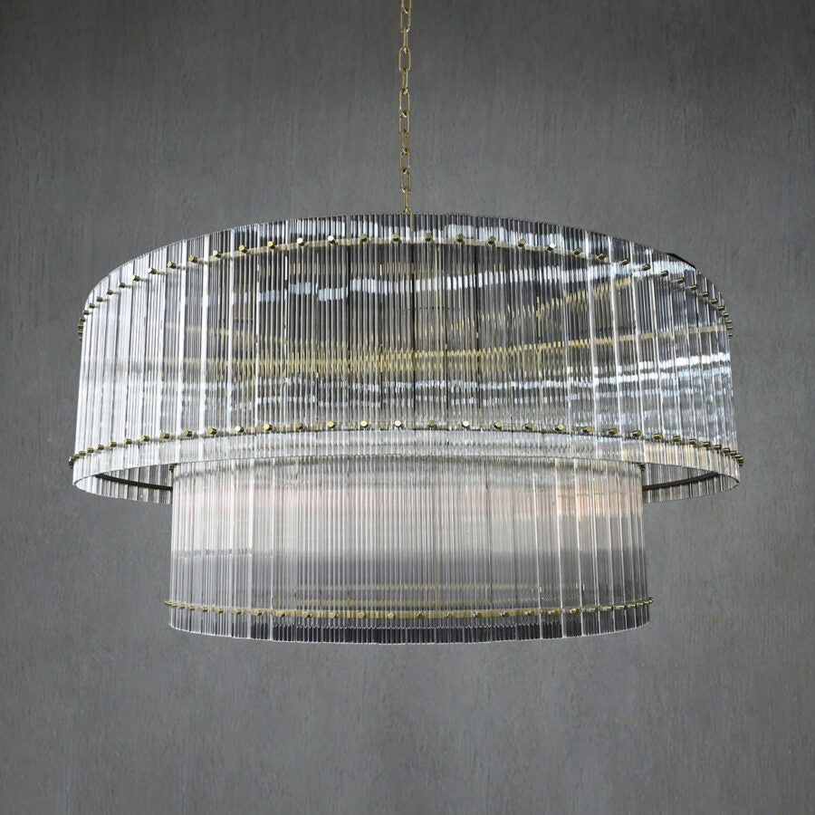 Lux Marcus 2-Tier Round Chandelier 60″