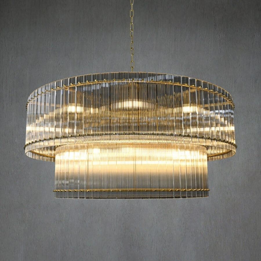 Lux Marcus 2-Tier Round Chandelier 60″