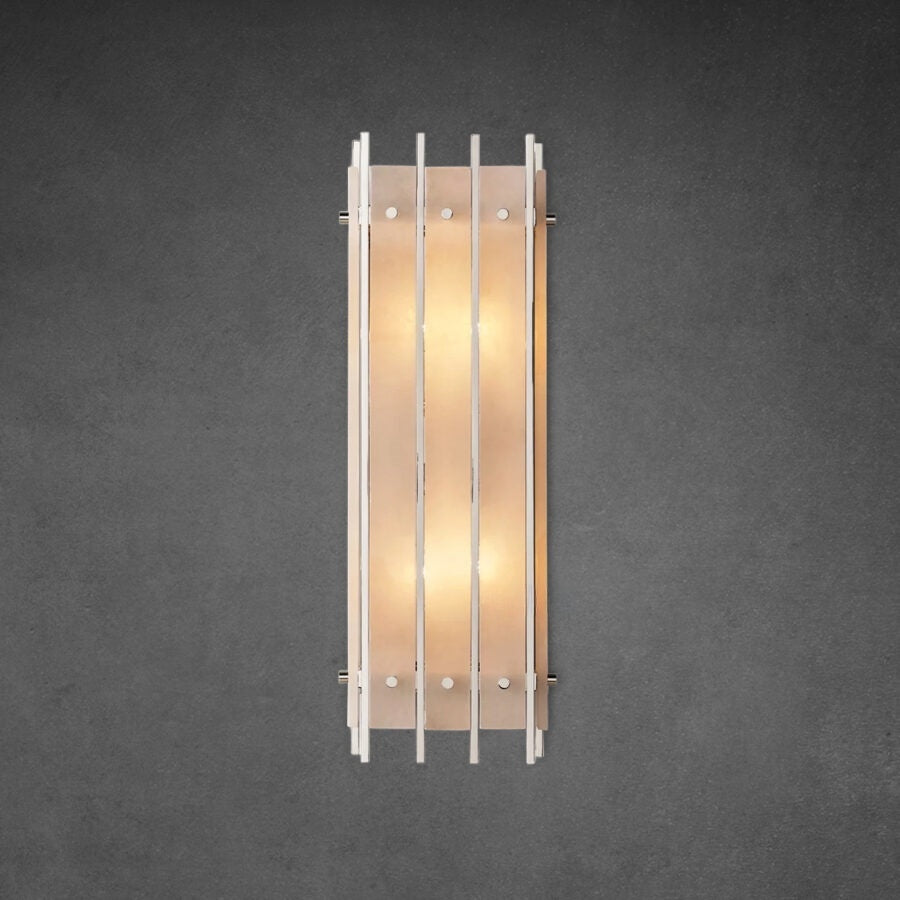 Lux Marcus Alabaster Grand Rectangular Sconce