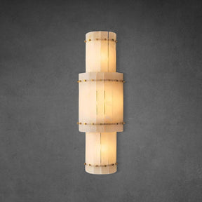 Lux Marcus Alabaster Grand Round Sconce