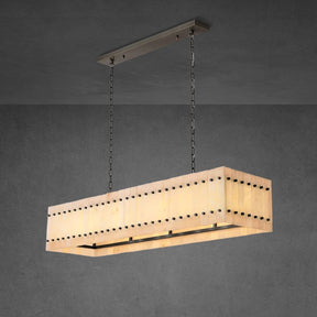Lux Marcus Alabaster Linear Chandelier 54″