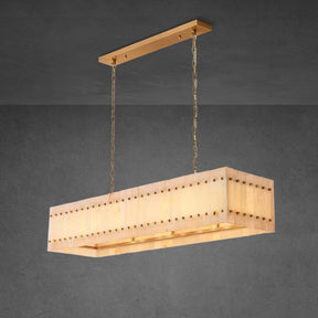 Lux Marcus Alabaster Linear Chandelier 54″