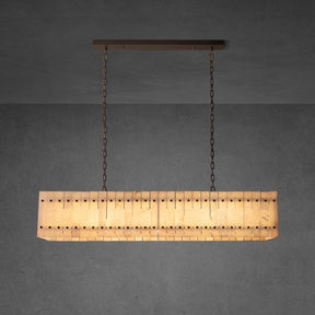 Lux Marcus Alabaster Linear Chandelier 54″