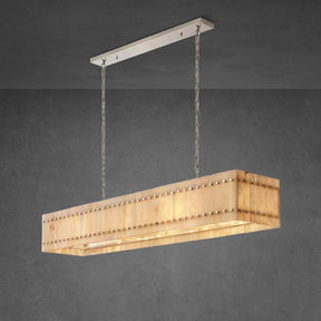 Lux Marcus Alabaster Linear Chandelier 72″