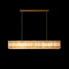 Lux Marcus Alabaster Linear Chandelier 72″
