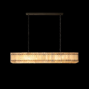 Lux Marcus Alabaster Linear Chandelier 72″