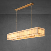 Lux Marcus Alabaster Linear Chandelier 72″