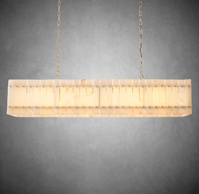 Lux Marcus Alabaster Linear Chandelier