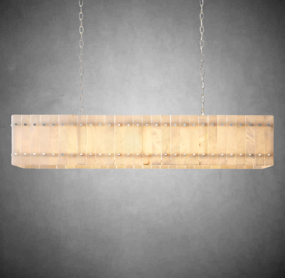 Lux Marcus Alabaster Linear Chandelier