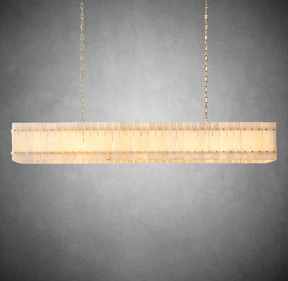 Lux Marcus Alabaster Linear Chandelier