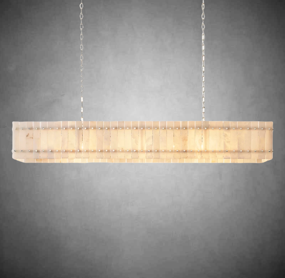 Lux Marcus Alabaster Linear Chandelier
