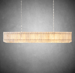 Lux Marcus Alabaster Linear Chandelier