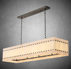 Lux Marcus Alabaster Linear Chandelier