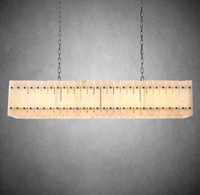 Lux Marcus Alabaster Linear Chandelier