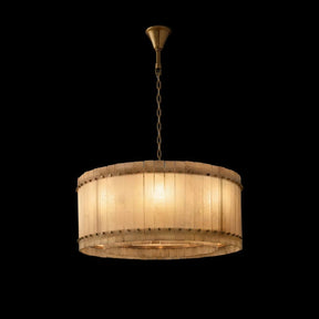 Lux Marcus Alabaster Round Chandelier 37″