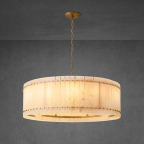 Lux Marcus Alabaster Round Chandelier 48″