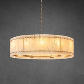 Lux Marcus Alabaster Round Chandelier 60″