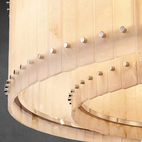 Lux Marcus Alabaster Round Chandelier 60″