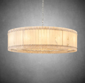 Lux Marcus Alabaster Round Chandelier