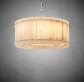 Lux Marcus Alabaster Round Chandelier