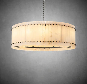 Lux Marcus Alabaster Round Chandelier