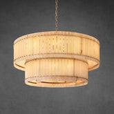 Lux Marcus Alabaster Round Tiered Chandelier 60″
