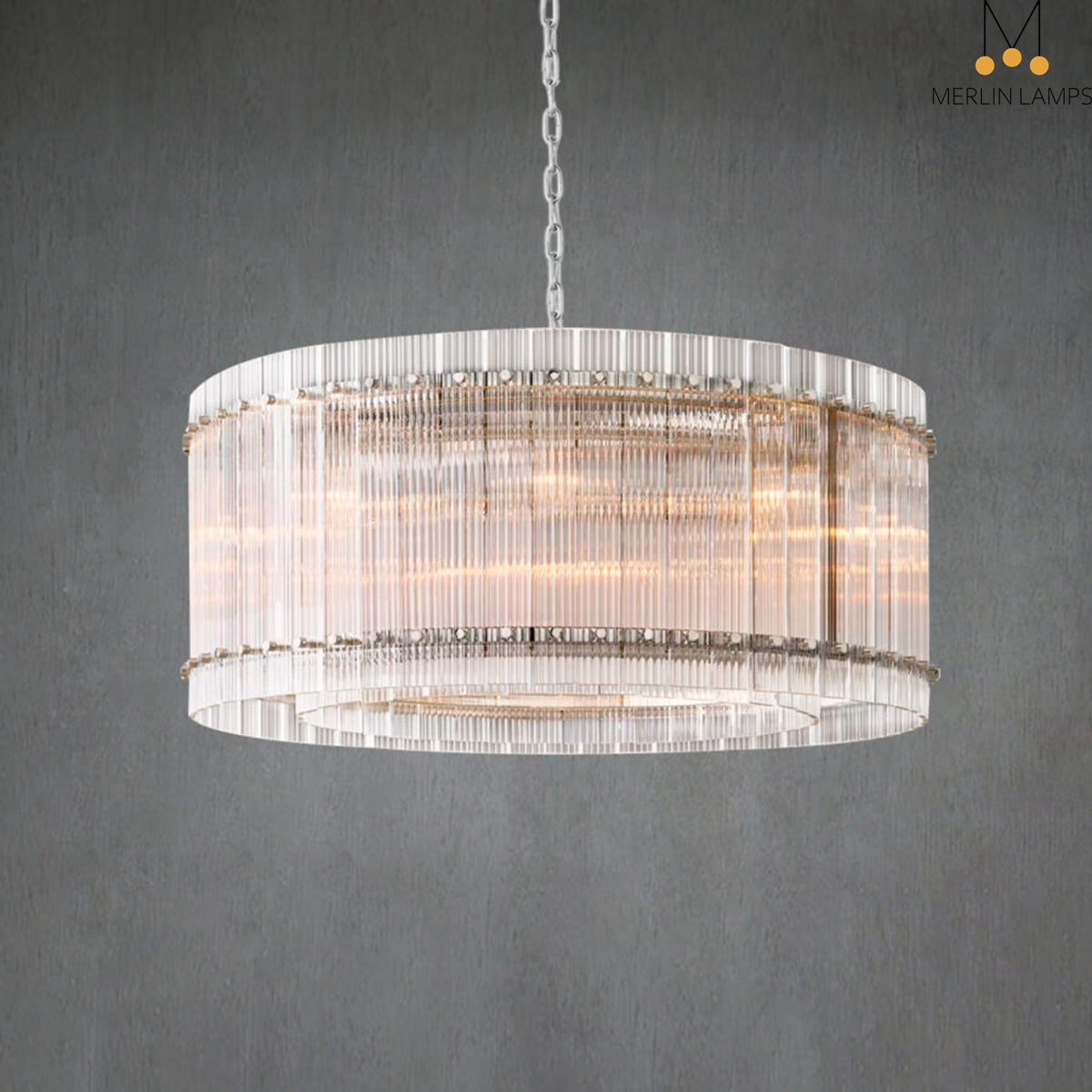 Lux Marcus Modern Round Chandelier For Living Room Dinning Room Kitchen
