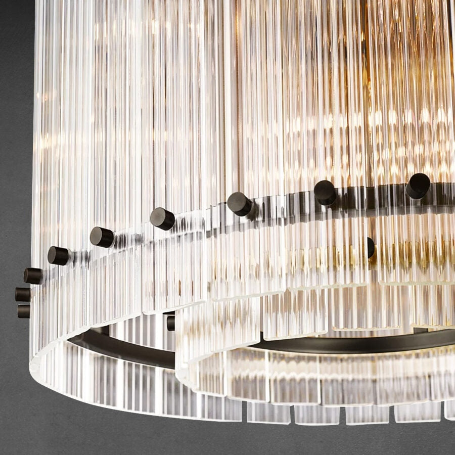 Lux Marcus Modern Round Chandelier For Living Room Dinning Room Kitchen