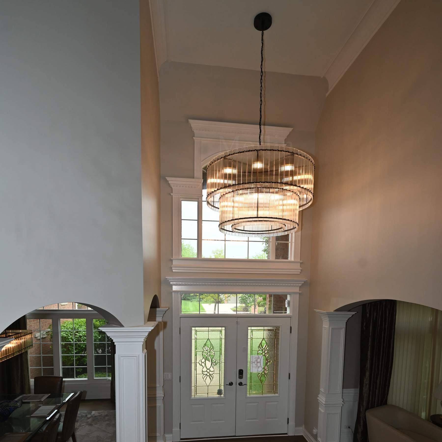 Lux Marcus Modern Round Chandelier For Living Room Dinning Room Kitchen