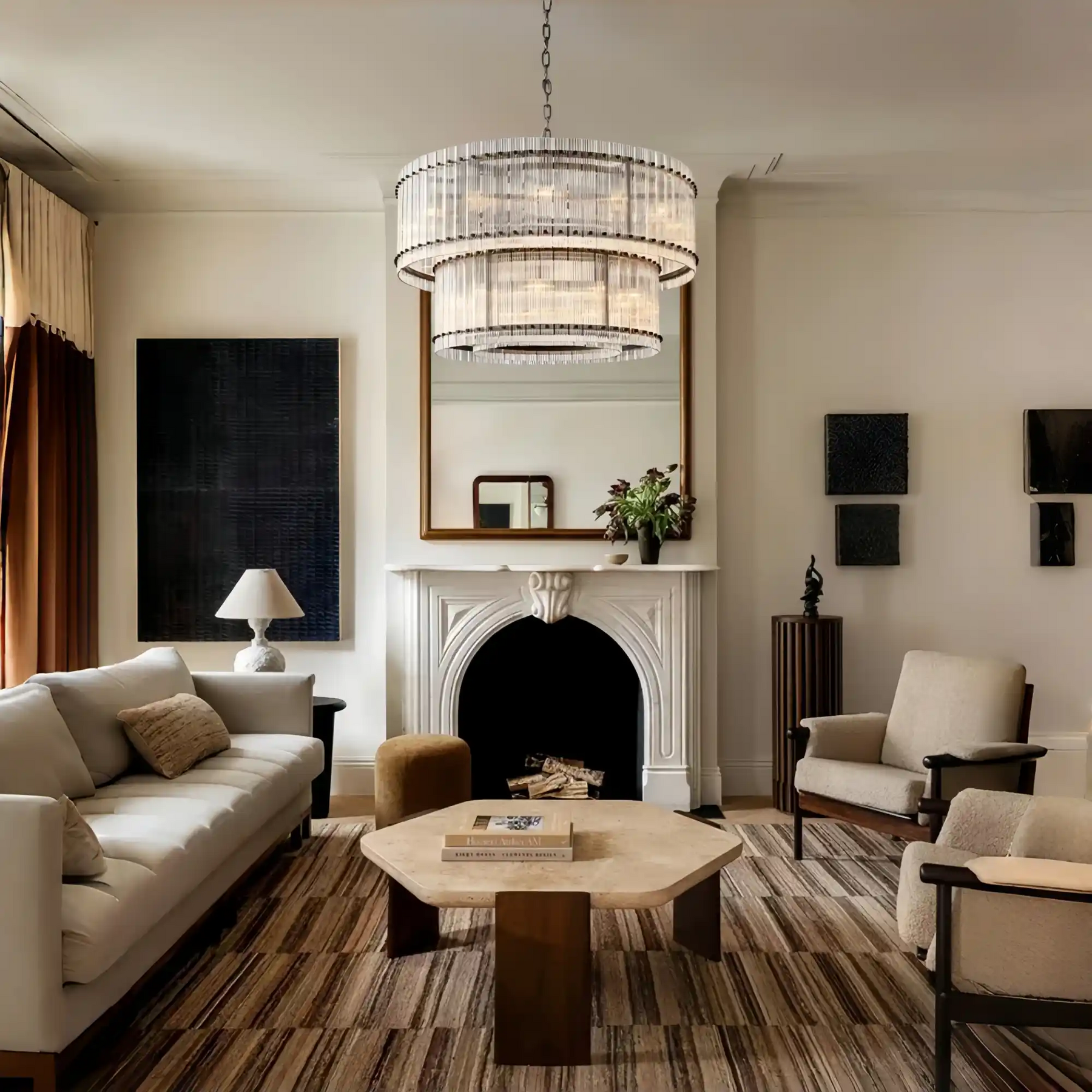 Lux Marcus Modern Tierd Chandelier For Living Room Dinning Room Kitchen