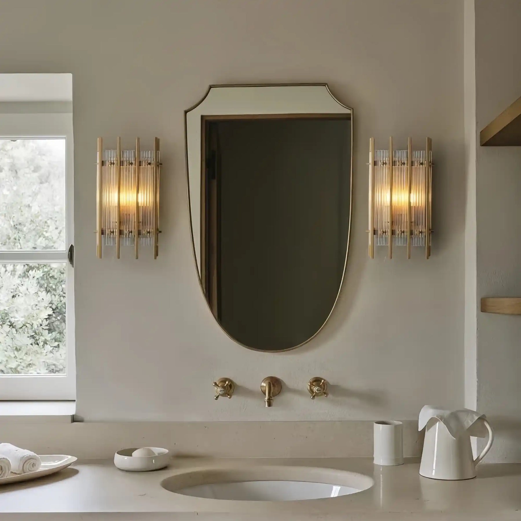 Lux Marcus Rectangular Wall Sconce 17″H