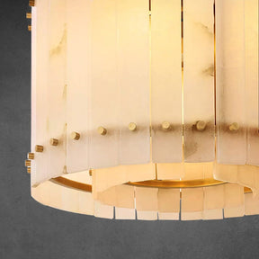 Lux Marcus Round Alabaster Chandelier 22″