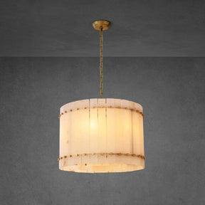 Lux Marcus Round Alabaster Chandelier 22″