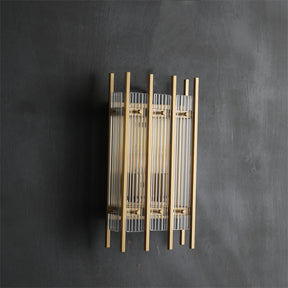 Lux Modern Linear Glass Wall Sconce, Bedroom Living Room Wall Lamp