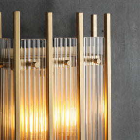 Lux Modern Linear Glass Wall Sconce, Bedroom Living Room Wall Lamp