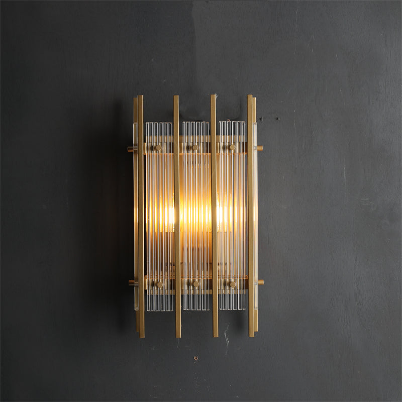 Lux Modern Linear Glass Wall Sconce, Bedroom Living Room Wall Lamp