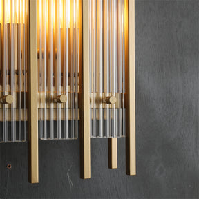 Lux Modern Linear Glass Wall Sconce, Bedroom Living Room Wall Lamp