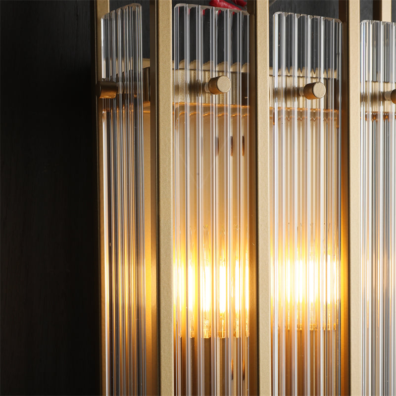 Lux Modern Linear Glass Wall Sconce, Bedroom Living Room Wall Lamp