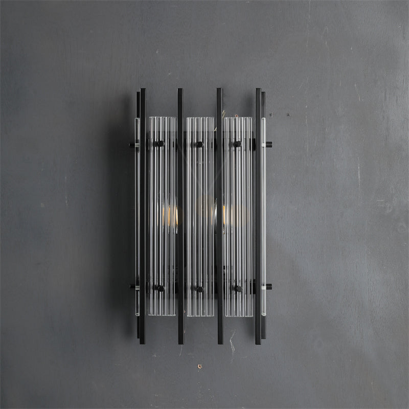 Lux Modern Linear Glass Wall Sconce, Bedroom Living Room Wall Lamp